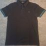 Fred Perry Men's S Twin Tipped Polo Navy Teal Blue Image 2