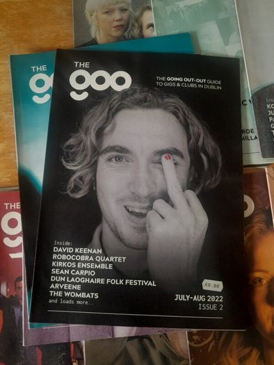 Complete 1 Year Collection of 'The Goo', Dublin Independant Music Magazine, Issues 0-11. 2022 to 2023, featuring Soak, David Keenan, The Murder Capital, Grave Goods, Kormac, Jape, Planned, Meryl Streek, Ailbhe Reddy, David Kitt and more.