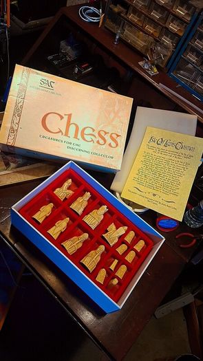Rare unused Handmade Chess Set