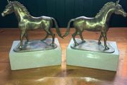 Brass horses pair