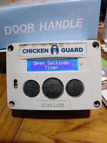 Chicken guard coop opener