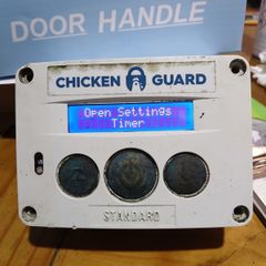 Chicken guard coop opener