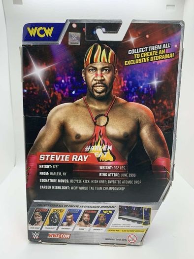 wwe elite series 46 Harlem heat Stevie Ray action figure