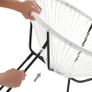 _Garden Furniture Set 3 Piece Garden Furniture Set Poly Rattan Lounge Set Glass Top Table 2 Chairs Indoor Outdoor Image 3