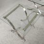 Glass & Chrome Coffee and Side Table Image 6