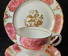 Royal Tuscan Celeste Pink Fine Bone China Tea Set Trio