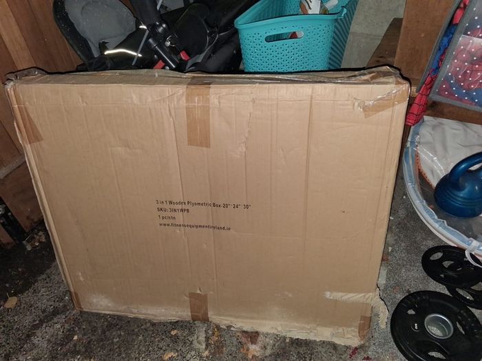 Wooden plyometric box 3 in 1 - 20" x 24" x 30"