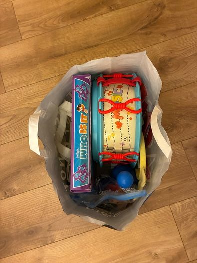 Free clothes and toys