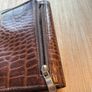 Brown Leather Crocodile Style Womens wallet Image 5