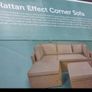 Rattan garden corner sofa Image 3