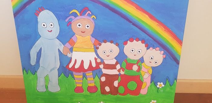 In The Night Garden upsy daisy -Hand painted Picture.