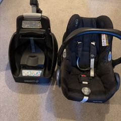 Isofix and baby car seat - excellent condition
