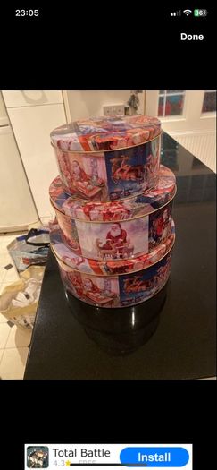 christmas tins