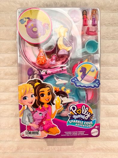 Polly Pocket Micro Doll Sparkle Cove Adventure Unicorn Floatie Compact Playset new Please look at the pictures