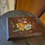 Vintage Wooden Jewellery Box with a Mirror Image 3