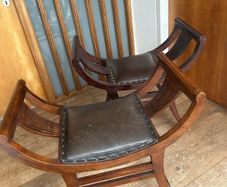 Pair of love seats/piano chairs