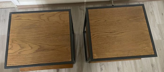 Oak wood bedside table In great condition.