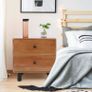 BRAND NEW 45x38x47cm Bedside Cabinet Table Night Stand Storage Nightstand with Two Drawers for Living Room Bedroom Image 7