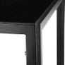 _Dining Room Set with Dining Table and 6 Dining Chairs. Durable Faux Leather. Robust Table Top Made of Safety Glass Image 5
