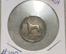 Irish 6p sixpence 1964