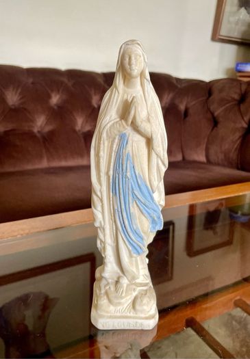 Beautiful Virgin Mary Statue by Dupont France Lourdes Early 20th Century
