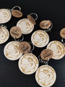 Little pocket hug keyring/token