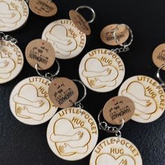 Little pocket hug keyring/token