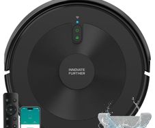 Robot Vacuum Cleaner with Mop: 5000Pa 3-in-1 Robotic Vacuum with Gyroscope Navigation, APP & Alexa Control, Quiet & Slim Auto-Recharge Robot Hoover Ideal for Pet Hair, Hard Floors and Carpets