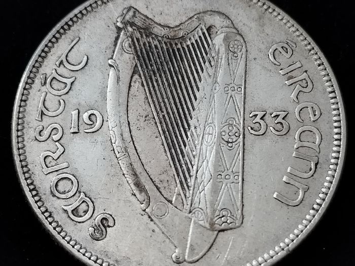 Ireland - 1933 - Half Crown - Silver - KM.8 - [2792]