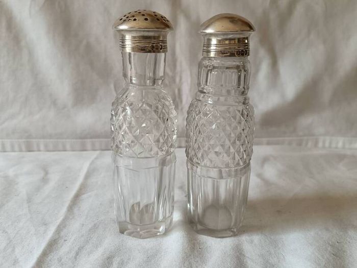George IV Sterling Silver Cut Glass Cruet Set(1821)