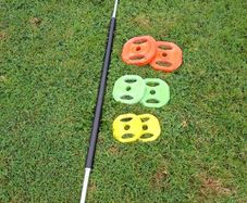 barbell & discs. Dumbell