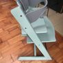 Stokke Tripp Trapp High Chair, Green with Baby Set, Tray, Harness & Cushion Image 4