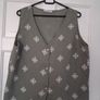 CoOrd Set - Trousers Waistcoat - Sage Green - UK 12 - Cotton Linen mix Image 7