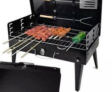 Portable BBQ Grill Barbecue & Utensils NEW
