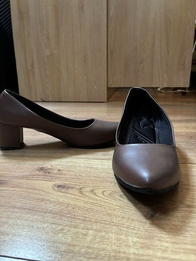 Brown Block Heels