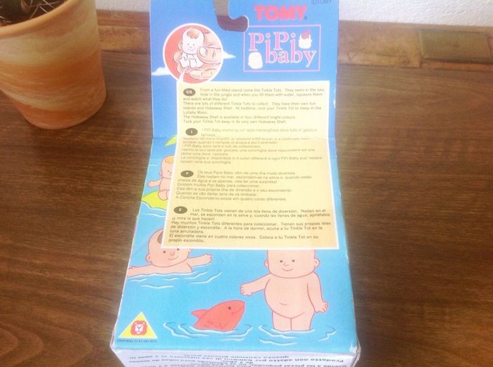 Vintage early 90s Tinkle Tots Hide Away Shell baby sealed