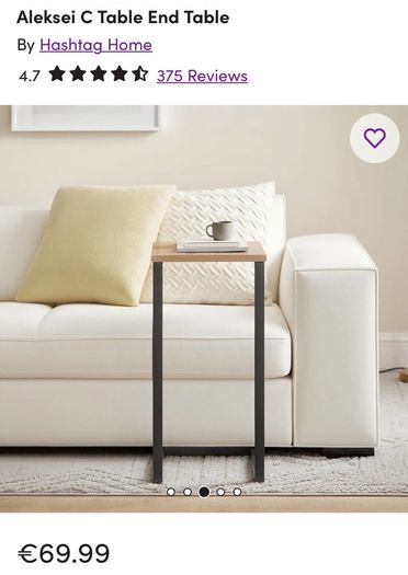 C shaped table - BRAND NEW