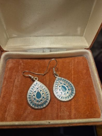 Modern Green Earrings