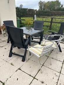 Garden table and chairs