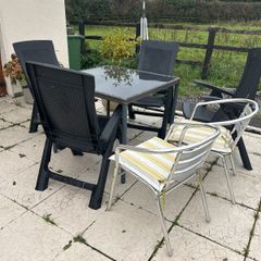 Garden table and chairs