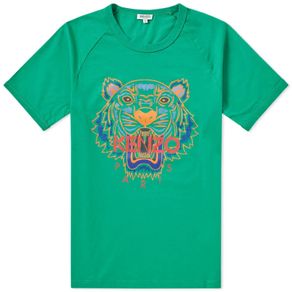 Genuine Kenzo Paris green tiger head t-shirt size S Perfect condition Postage included