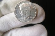 A/UNC 1964 US Silver Half Dollar Coin