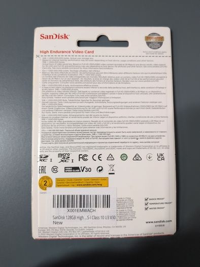 MicroSDXC High Endurance 128GB 3 V30