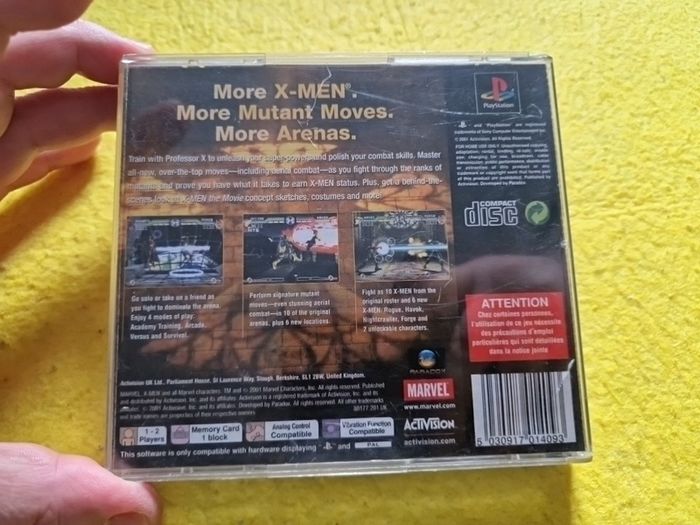 X Men Mutant Academy 2 PlayStation1 Ps1 PlayStation2 Ps2 games Original