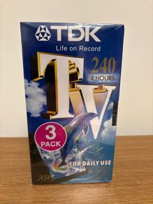 TDK Blank VHS Cassette Tapes
