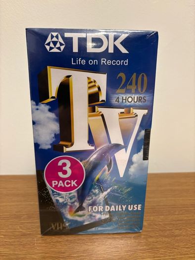 TDK Blank VHS Cassette Tapes