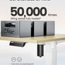 Electric Standing Desk Height Adjustable 120 x 60cm Sit Stand with 4 Memory Smart Pannel for Home Office Splice Board Image 5