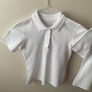 2 Lily & Dan white polo shirts (new) age 9-10 Image 2