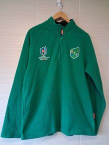 Ireland Rugby. Official IRB Rugby World Cup Japan 2019 Ireland Half Zip Fleece Top. Brand New With Tags.