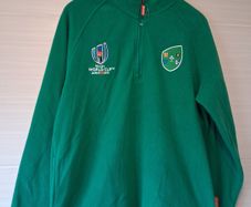 Ireland Rugby. Official IRB Rugby World Cup Japan 2019 Ireland Half Zip Fleece Top. Brand New With Tags.